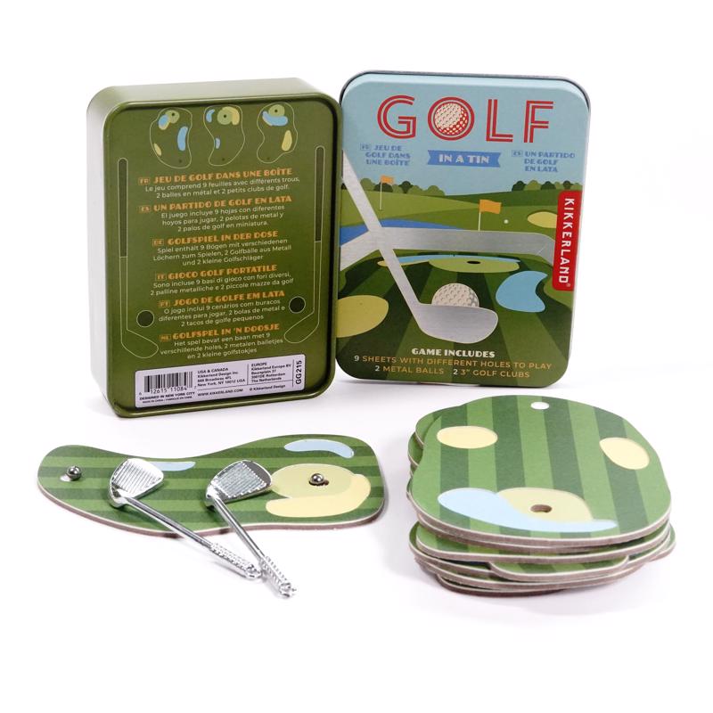 Kikkerland Golf In a Tin Game 13 pc