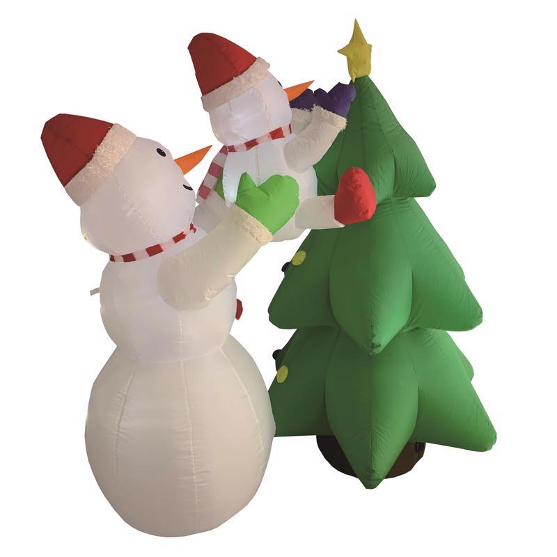 CMAS SNWMN WITH TREE 6"