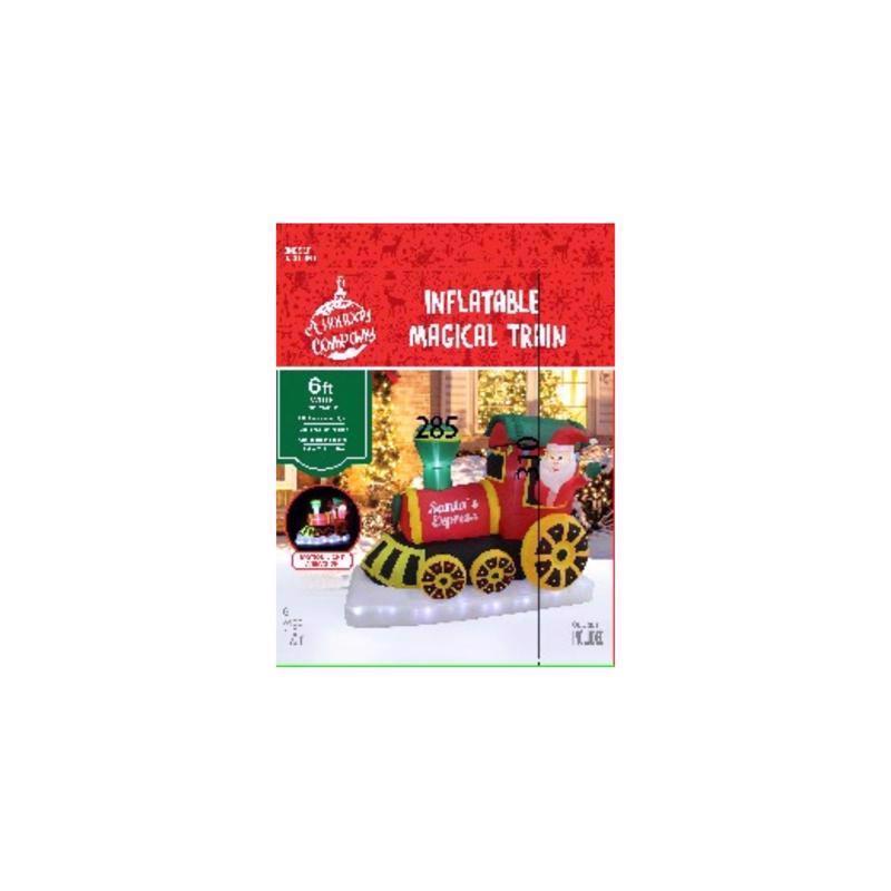 INFLAT SANTA TRAIN 6"