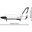 Cobi Space Shuttle Atlantis Block Set Black/White 685 pc
