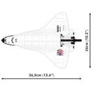 Cobi Space Shuttle Atlantis Block Set Black/White 685 pc