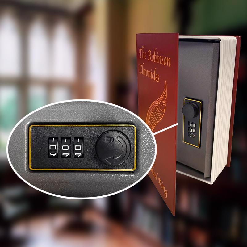 Lucky Line Combination Lock Burgundy Diversion Safe