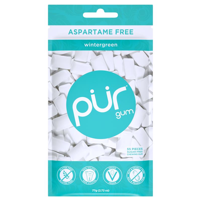 PUR Sugar Free Wintergreen Chewing Gum 1 pk 55 pc