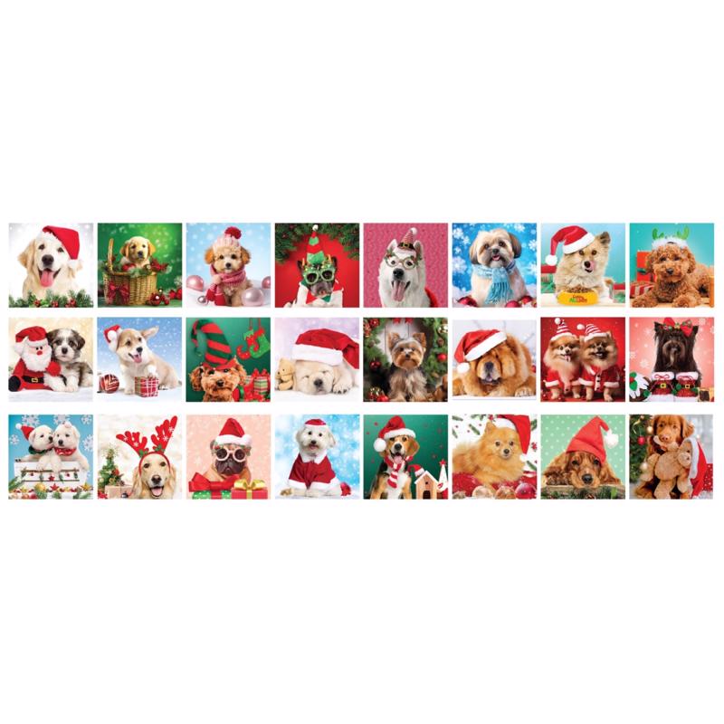 Eurographics Christmas Paws Advent Calendar (Dogs) Jigsaw Puzzles Multicolored 1200 pc