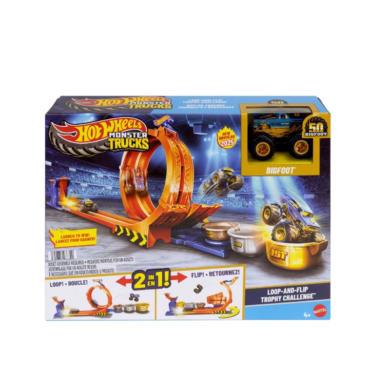Hot Wheels Loop-And-Flip Trophy Challenge Monster Truck