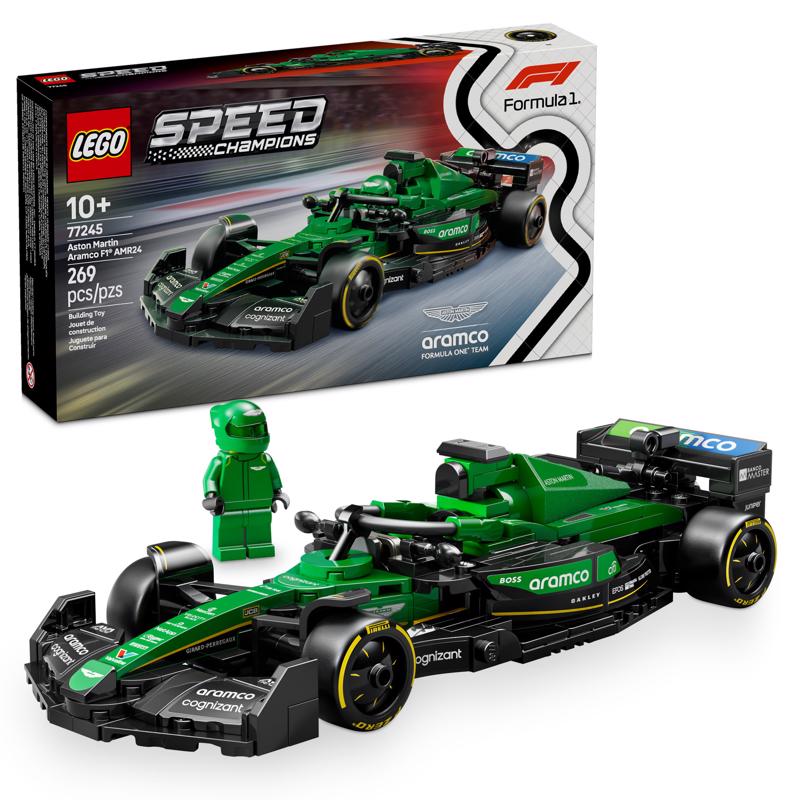 LEGO Speed Champions Aston Martin Aramco F1 AMR24 Race Car Building Toy Multi