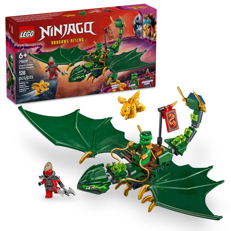 LEGO Ninjago Lloyd's Green Forest Dragon Building Toy Multi 128 pc
