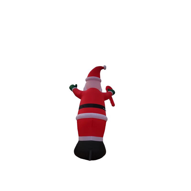 A Holiday Company Santa with Candy Cane 20 ft. Inflatable