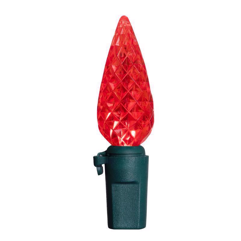 Celebrations Classic LED C6 Red 100 ct String Christmas Lights 297 ft.