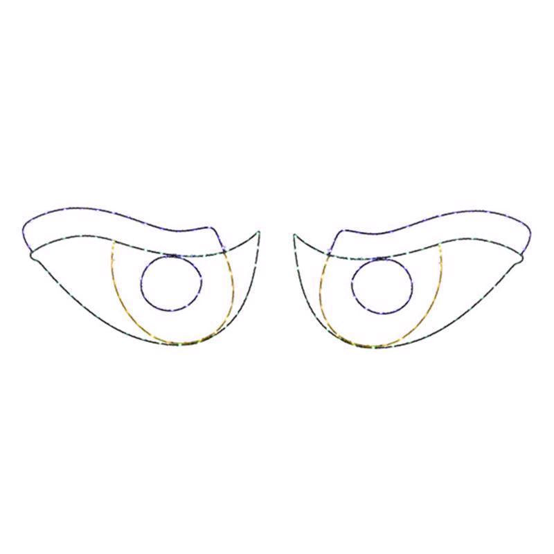 Celebrations Halloween LED Prelit Scary Eyes Window Silhouette Halloween Decor