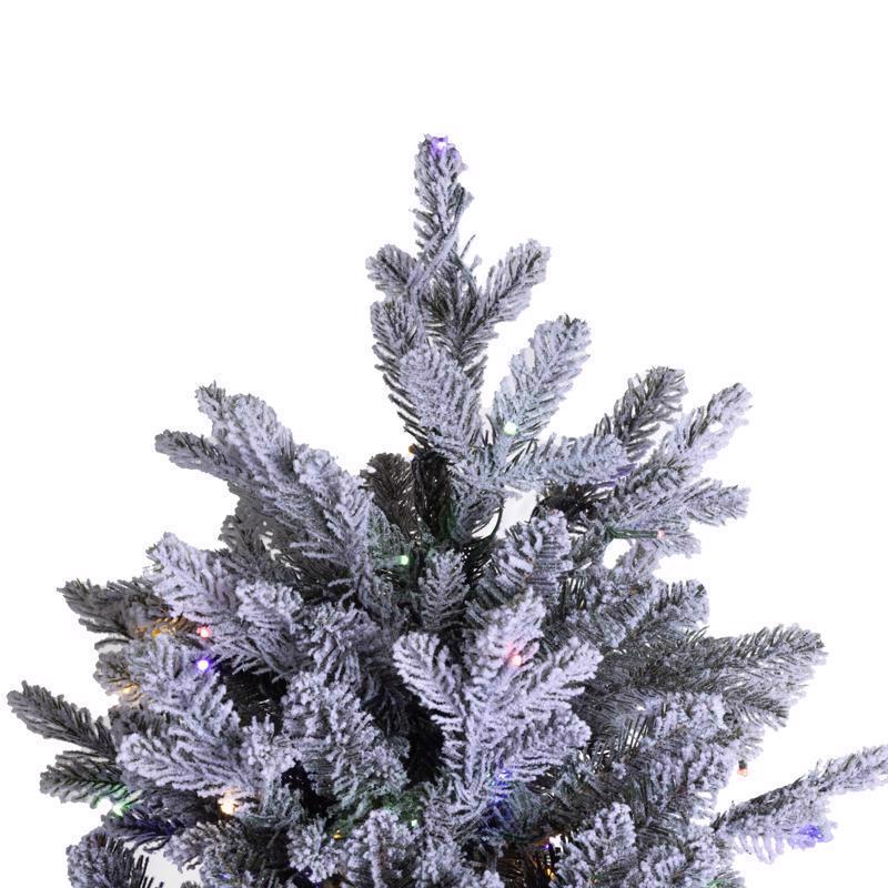 Holiday Bright Lights 7-1/2 ft. Slim LED 1250 ct Emerald Pine Color Changing Christmas Tree
