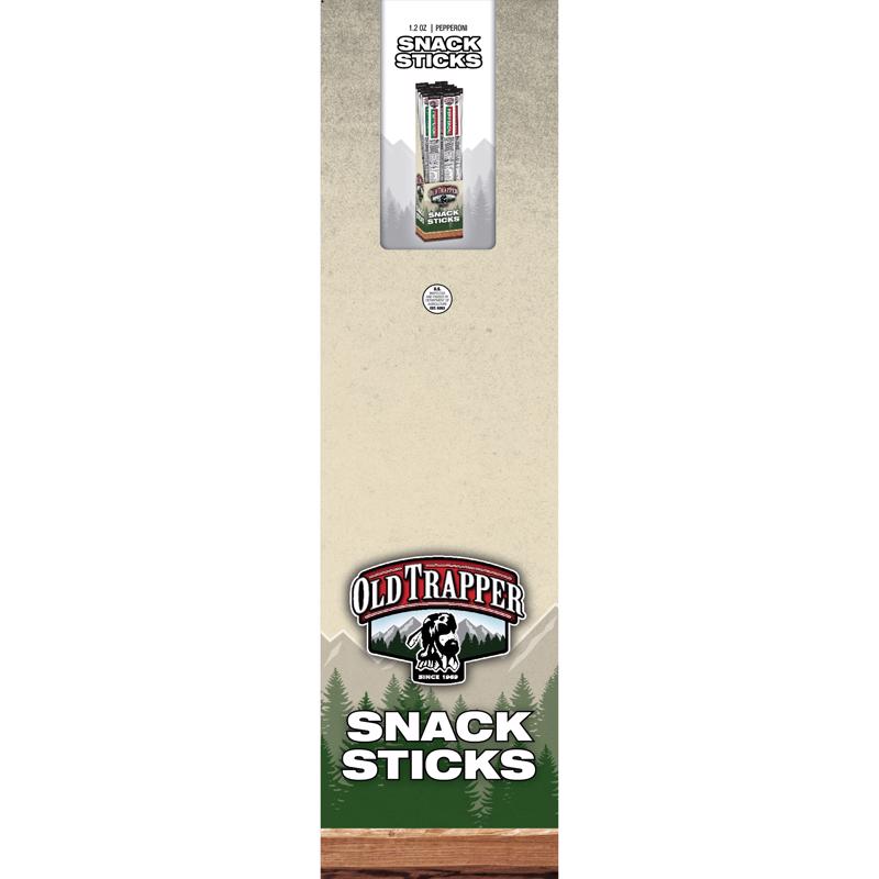 Old Trapper Pepperoni Snack Stick 1.2 oz Shrink Wrapped