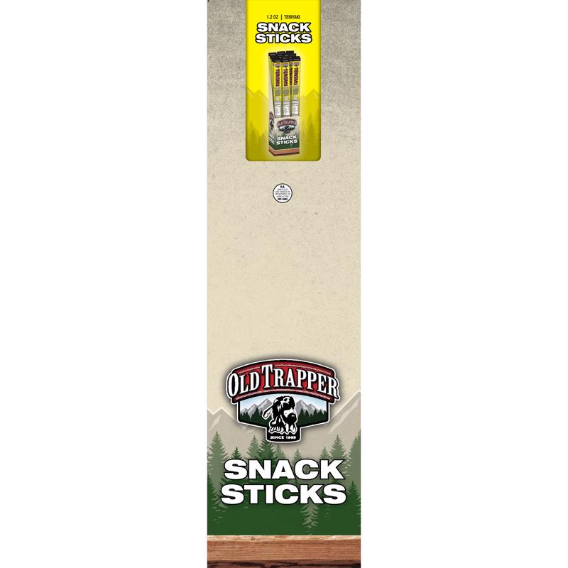Old Trapper Teriyaki Snack Stick 1.2 oz Shrink Wrapped
