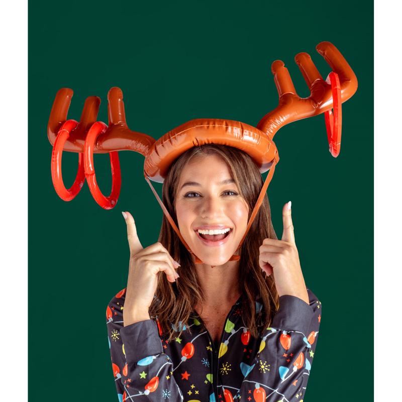 Antler Antics Reindeer Inflatable Game Brown/Orange