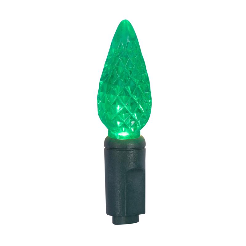 Celebrations Platinum LED C6 Red/Green/Pure White 50 ct String Christmas Lights