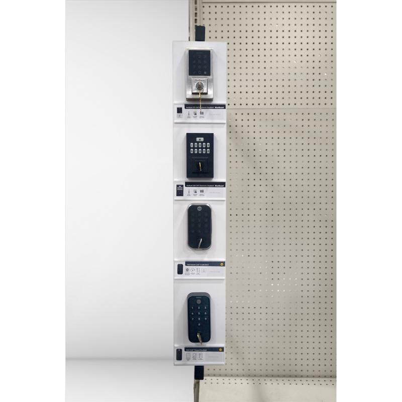 36 in. H X 22.688 in. W X 1.75 in. L White Swing Arm Displayer Metal/Wood