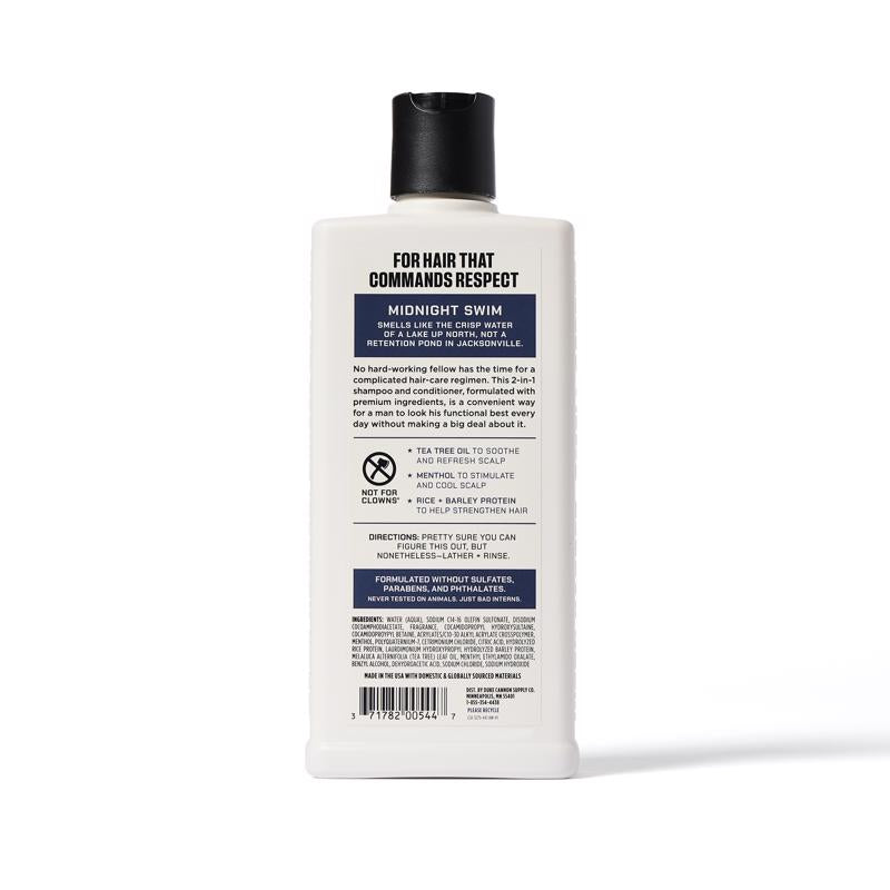 Duke Cannon Midnight Swim Sandalwood + Lavender Scent Shampoo Plus Conditioner 14 oz 1 pk