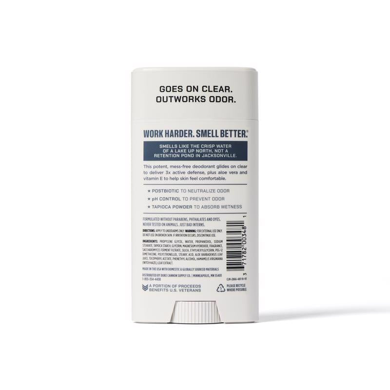 Duke Cannon Midnight Swim White Aluminum Free Deodorant 3 oz 1 pk
