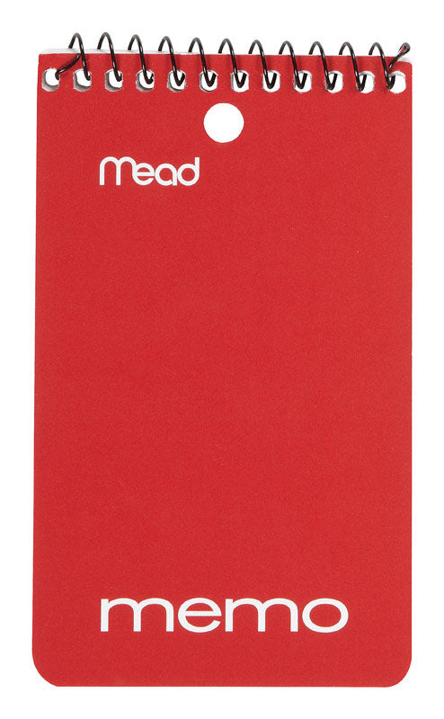 Mead 3 in. W X 5 in. L Wide Ruled Spiral Assorted Memo Book
