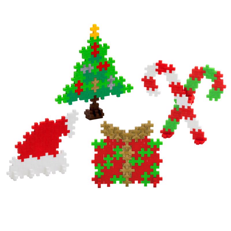 Plus-Plus Puzzle By Number Christmas Builds Building Set Multicolored 48 pc