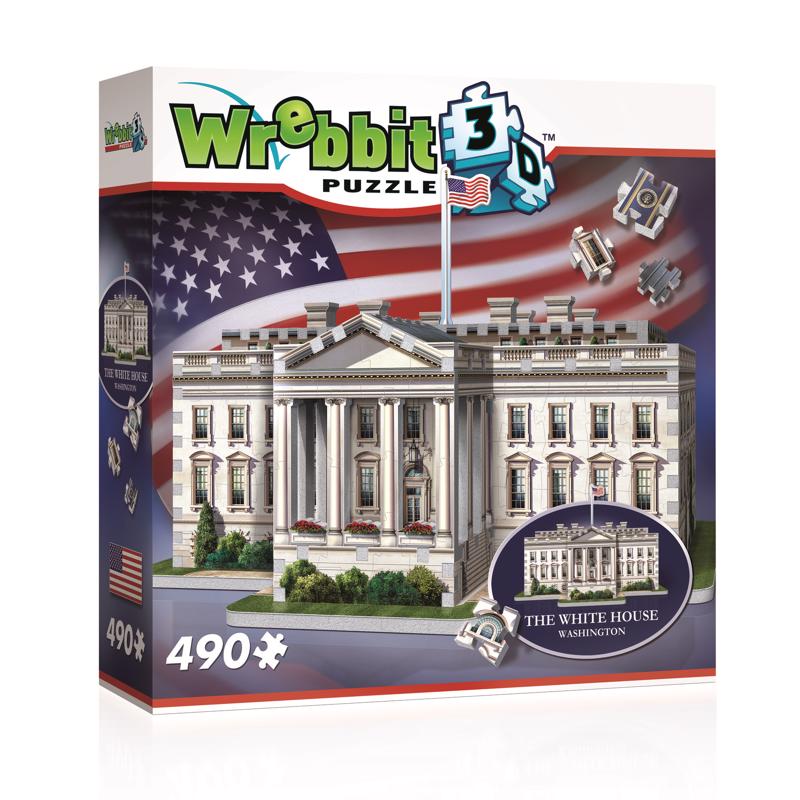 Wrebbit3D The White House 3D Jigsaw Puzzle White 490 pc