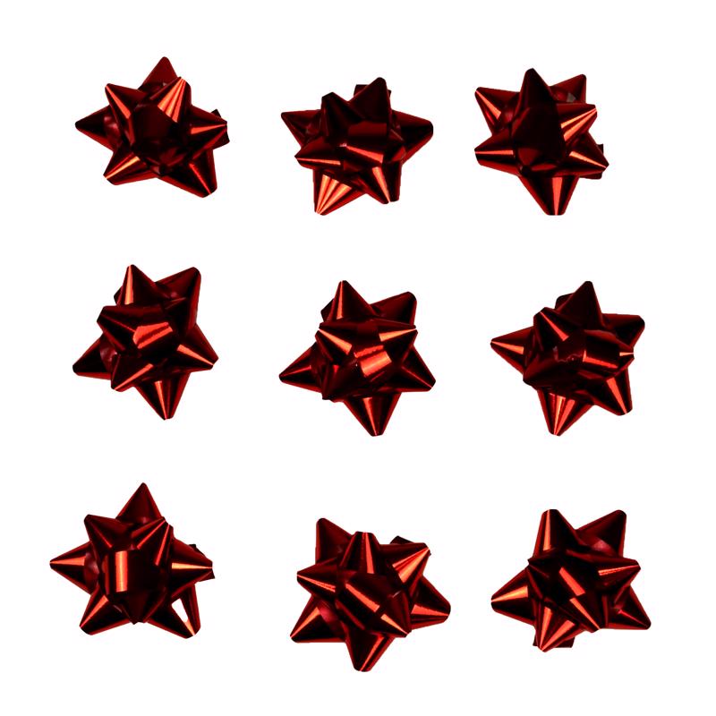 Paper Images Red Lacquer Star Bows