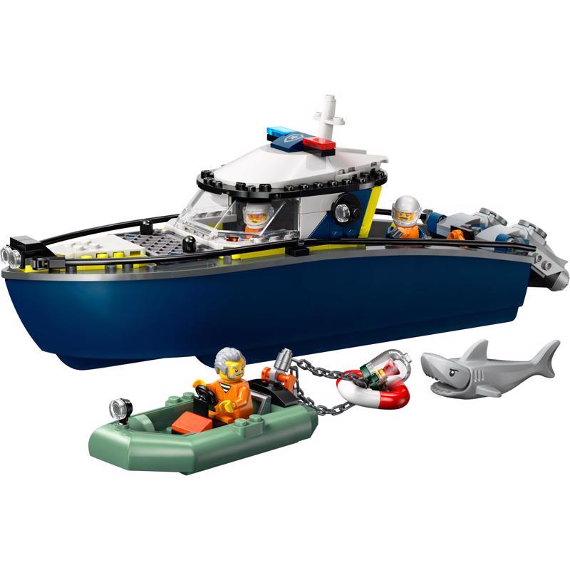 LEGO City Police Boat Chase Building Set Multi 264 pc