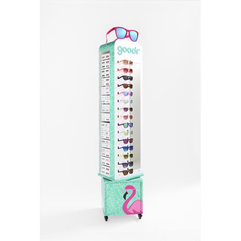 15 in. H X 18 in. W X 61 in. L Multicolored 30 unit display Fixture Plastic