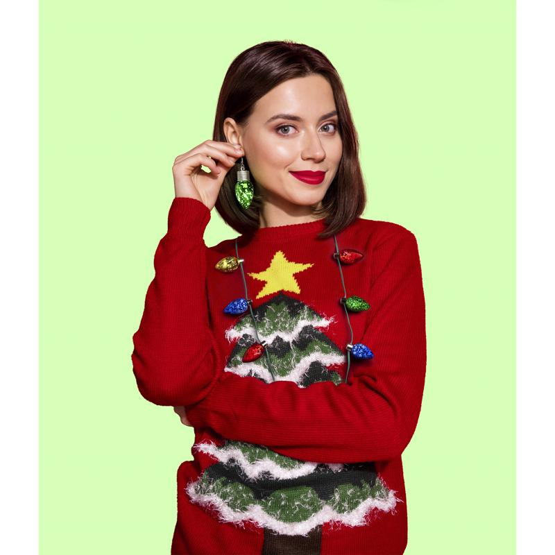 Holiday Frost Light-Up Earrings 1 pk