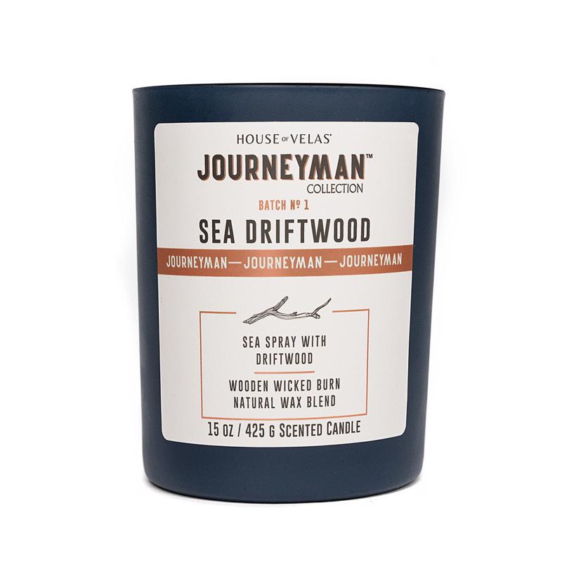 House of Velas Journeyman Blue Sea Driftwood Scent Candle 15 oz