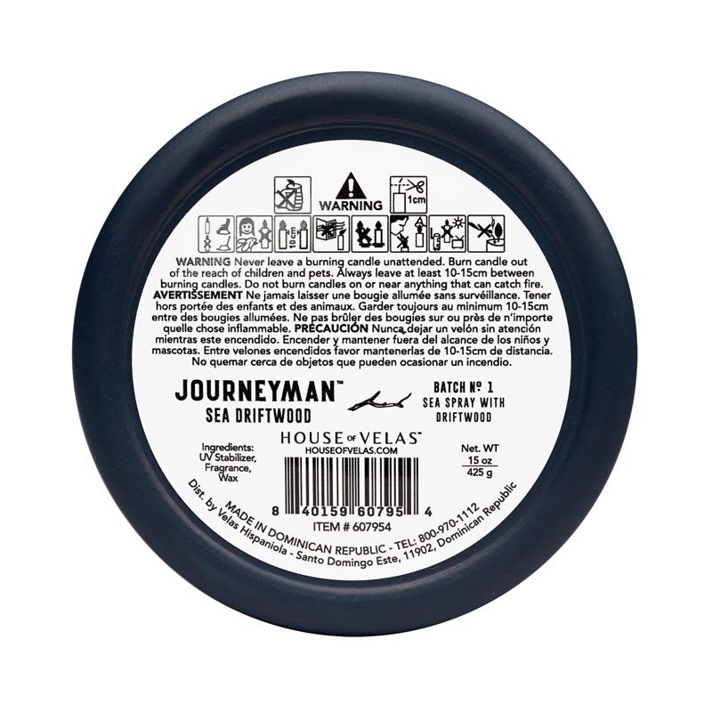 House of Velas Journeyman Blue Sea Driftwood Scent Candle 15 oz
