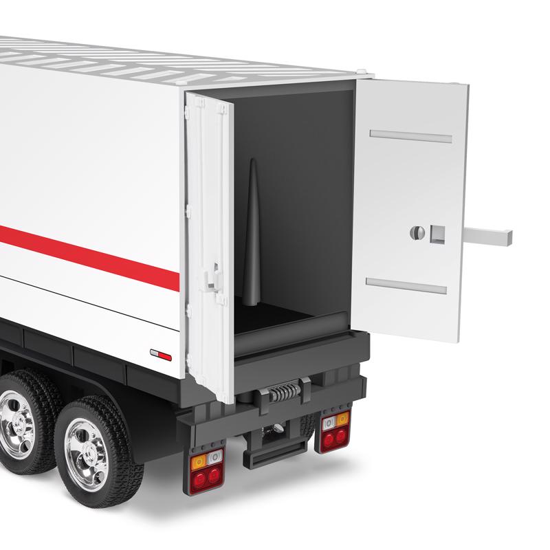 ACE RC Semi Trailer Truck W/Light White/Red