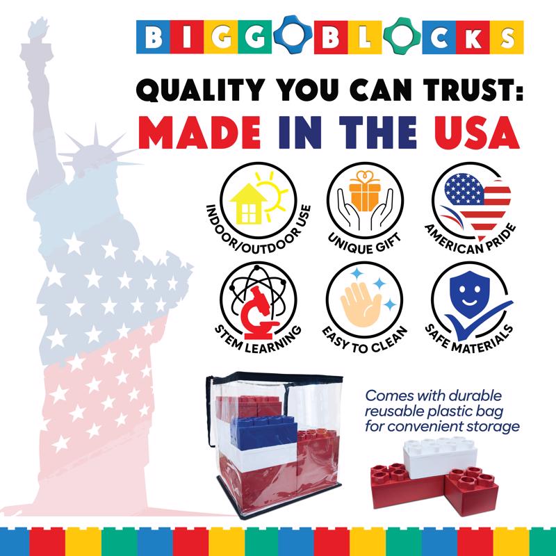Biggo Blocks Biggo Blocks Set Assorted 32 pc