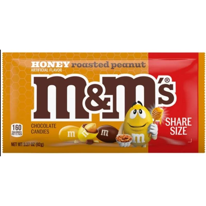 M&M Roasted Peanut Chocolate Candies 3.27 oz