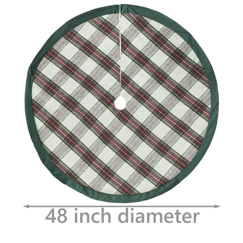 Dyno Plaid Tree Skirt 48 in.