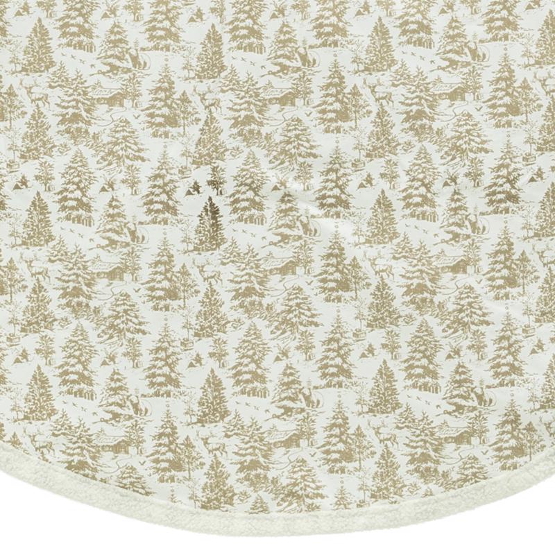 Dyno Faux Sueded Woodland Tree Skirt 48 in.