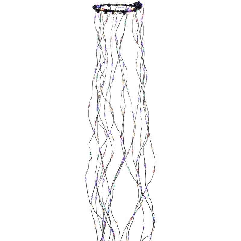 Celebrations Cascade LED Micro Multicolored 304 ct String Christmas Lights 3 ft.