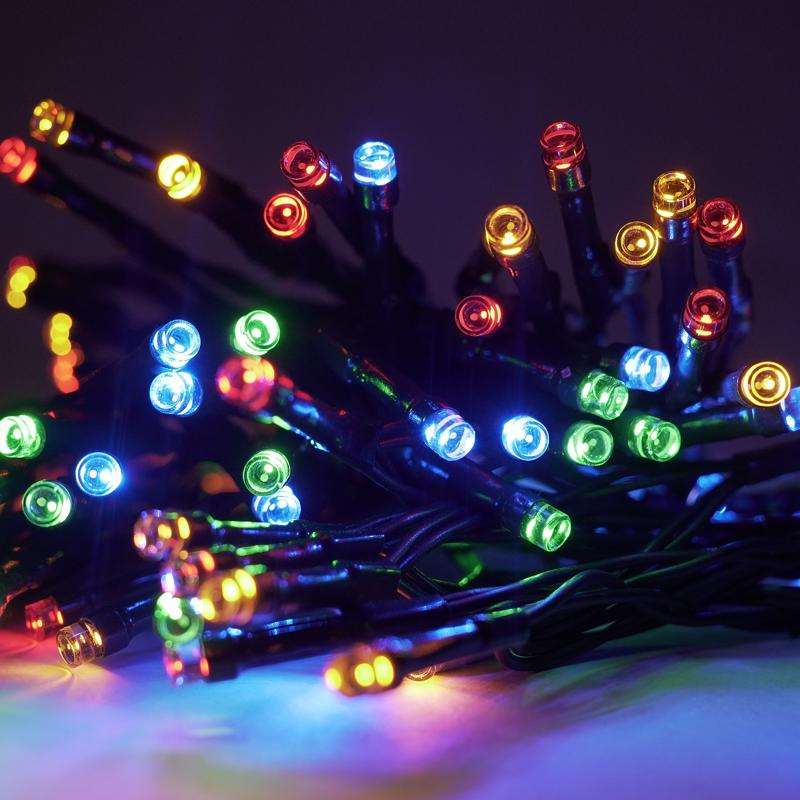 Celebrations LED Mini Multicolored String Lights w/Remote Christmas Lights 164 ft.
