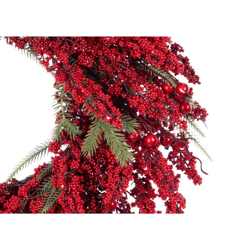 Celebrations 24 in. D Unlit Berry Wreath