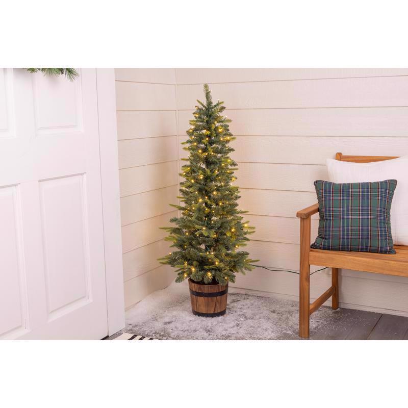 Celebrations 4 ft. Slim LED 150 ct Monterey Entrance Tree