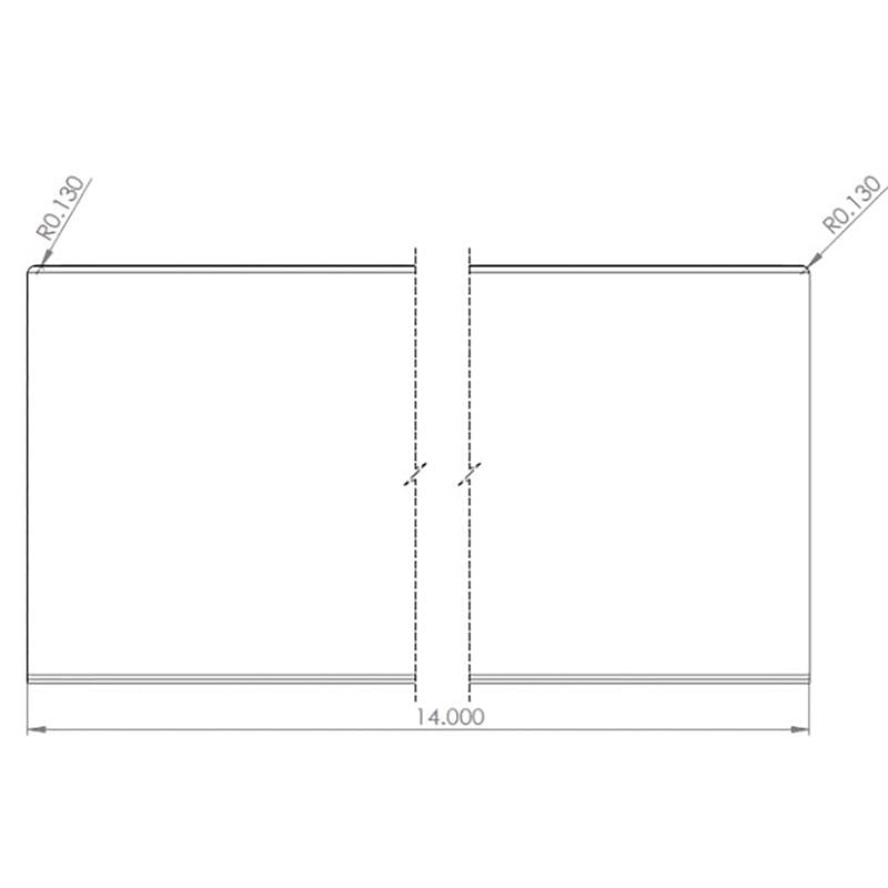 Clear Plastic Shelf Divider 6 in. H X 4 in. W X 16 in. L 10 pk