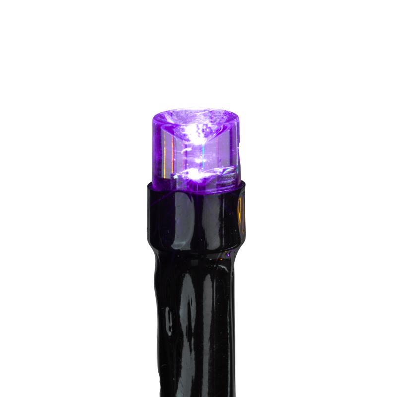 Celebrations Orange/Purple 32 in. Double Twinkle Light Burst Halloween Decor