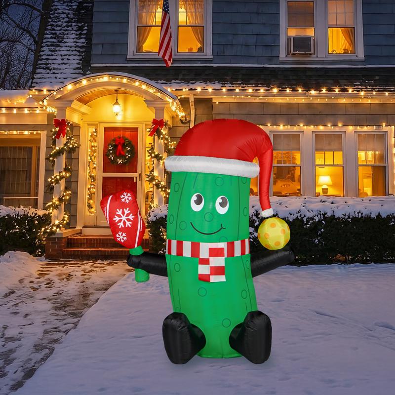 Seasonal Creations A Holiday Company Pickleball Pickle 5 ft. Inflatable