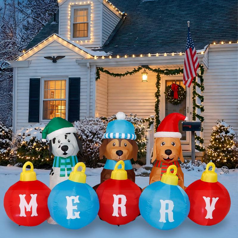 Seasonal Creations A Holiday Company Dogs 8 ft. Inflatable