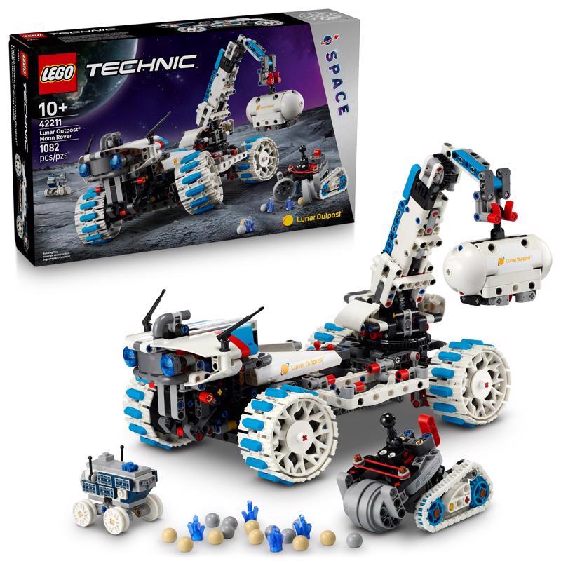 LEGO Technic Lunar Outpost Moon Rover Space Vehicle Building Set Multicolored 1082 pc