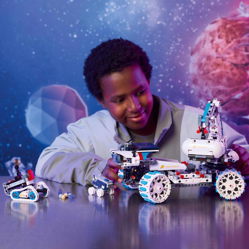 LEGO Technic Lunar Outpost Moon Rover Space Vehicle Building Set Multicolored 1082 pc