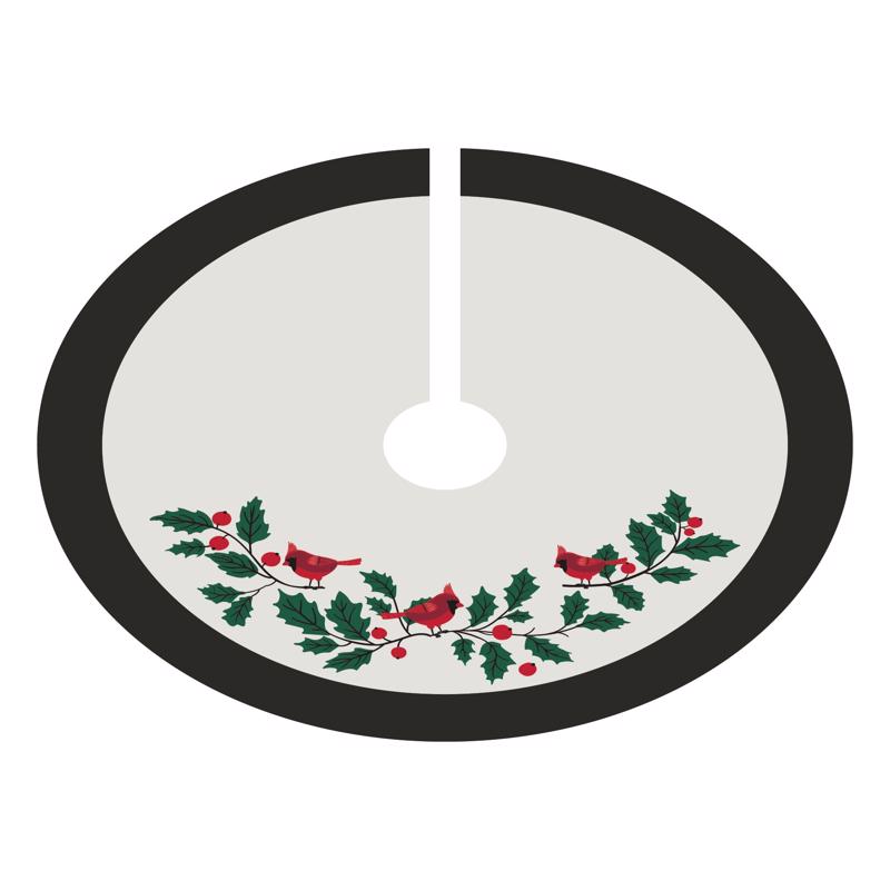 Celebrations Cardinal Applique Tree Skirt