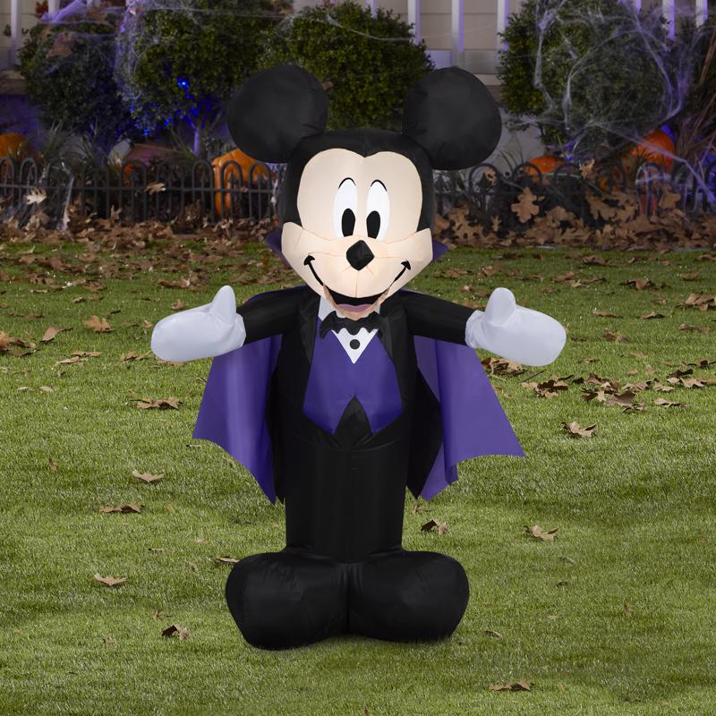 Disney 4 ft. Prelit Mickey as Vampire Inflatable