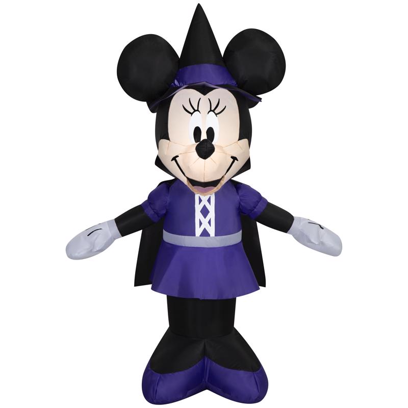 Disney 4 ft. Prelit Minnie as Witch Inflatable
