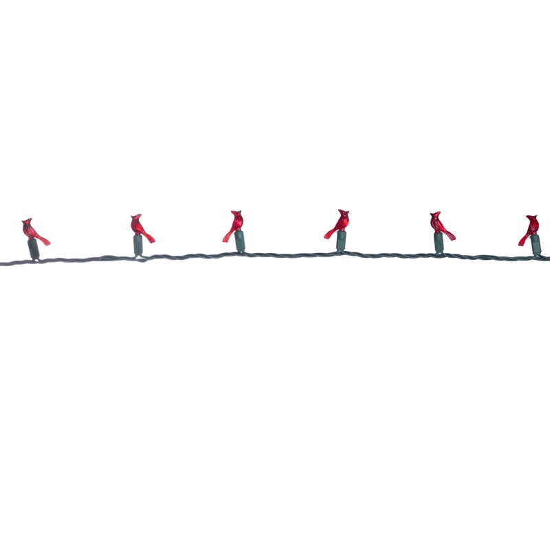 Celebrations Red 25 ct Cardinal Christmas Lights 8 ft.